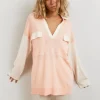 dernières Gina Tricot Amelia Knitted Sweater Pink/warm White 8