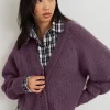 meilleur cadeau Gina Tricot Kayla Knitted Cardigan Grapeade 8