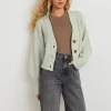 grande popularité Gina Tricot Kayla Knitted Cardigan Pale Aqua 8