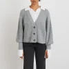 boutique paris Gina Tricot Kayla Knitted Cardigan Lt Grey Melange 10