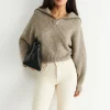 soldes pas cher Gina Tricot Leslie Knitted Sweater Beige Mel 8