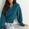 Gina Tricot Leslie Knitted Sweater Blue Distributeur Officiel 8