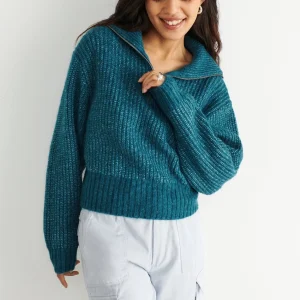 Gina Tricot Leslie Knitted Sweater Blue Distributeur Officiel 6