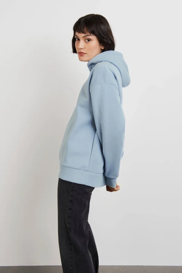 Gina Tricot Pella Hoodie Zen Blue garantis authentique 1