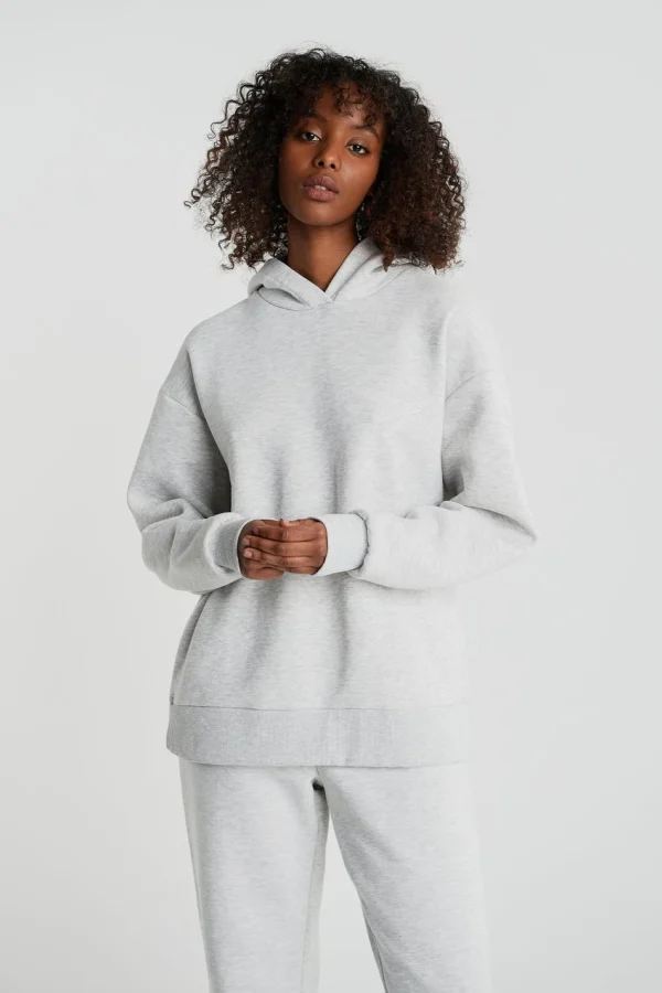 en ligne officielle Gina Tricot Pella Hoodie Lt Greymelange 1