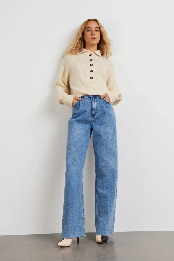 Retour gratuit en magasin. Gina Tricot Debbie Knitted Sweater Birch 3