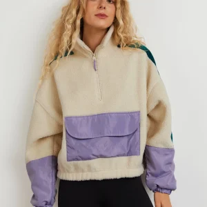 Gina Tricot Gail Teddy Sweater Offwhite/multi Prestation Et Rapide 6