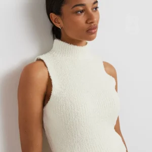Retour Facile et Gratuit Gina Tricot Wilma Knitted Tank Warm White 6