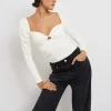 REMISE allant jusqu. Gina Tricot Sabrina Top Egret 8