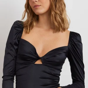 fashioniable Gina Tricot Sabrina Top Black 6
