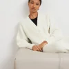 Gina Tricot Wilma Knitted Cardigan Warm White pas cher en vente 10