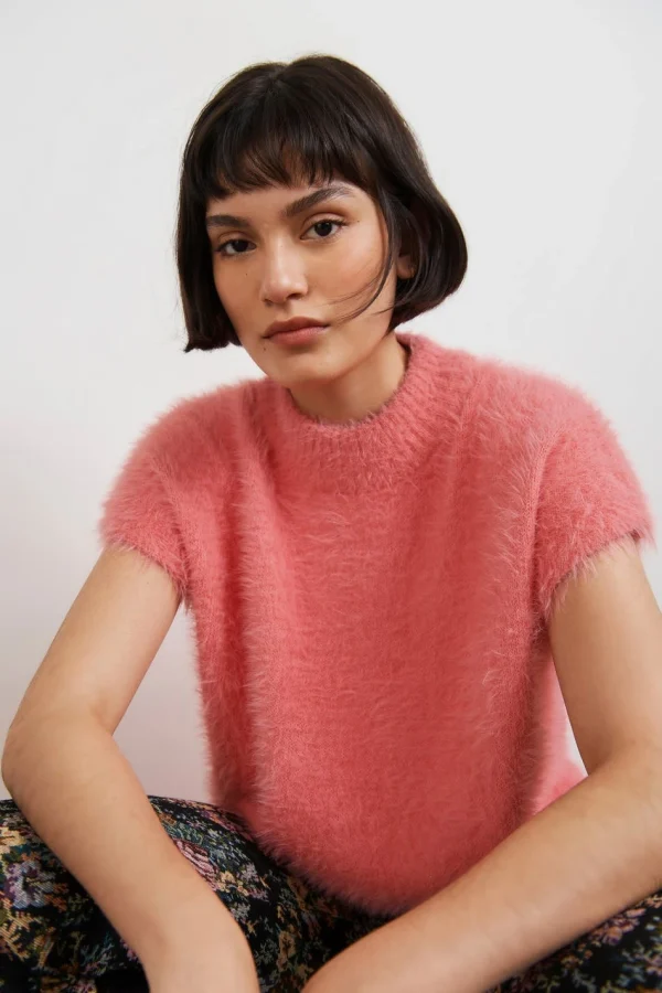 Gina Tricot Mirre Knitted Vest Peach Blossom Boutique 1