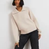 Gina Tricot Hedda Knitted Sweater Moonbeam luxe soldes 10