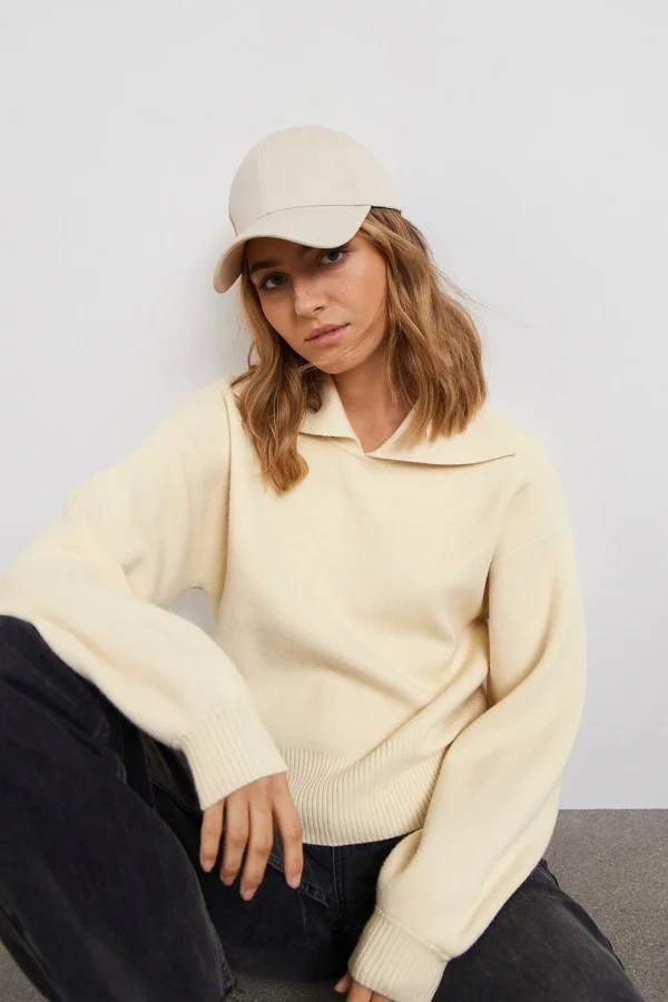 Gina Tricot Hedda Knitted Sweater Rutabaga à prix promos 1