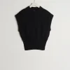 site pas cher Gina Tricot Meg Petite Knitted Vest Black 10