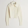 Gina Tricot Peyton Petite Knitted Cardigan Warm White styles dernier cri 8