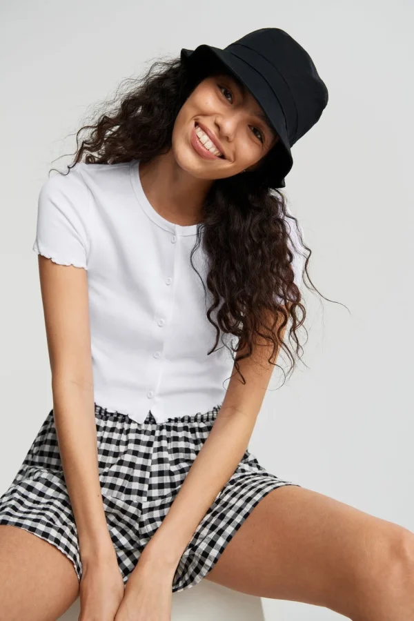 Gina Tricot Cissi Top White vente pas cher 1