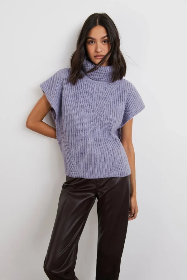 excellent qulity Gina Tricot Mari Knitted Vest Heirloom Lilac 1