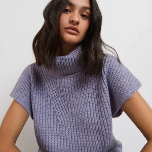 excellent qulity Gina Tricot Mari Knitted Vest Heirloom Lilac 6