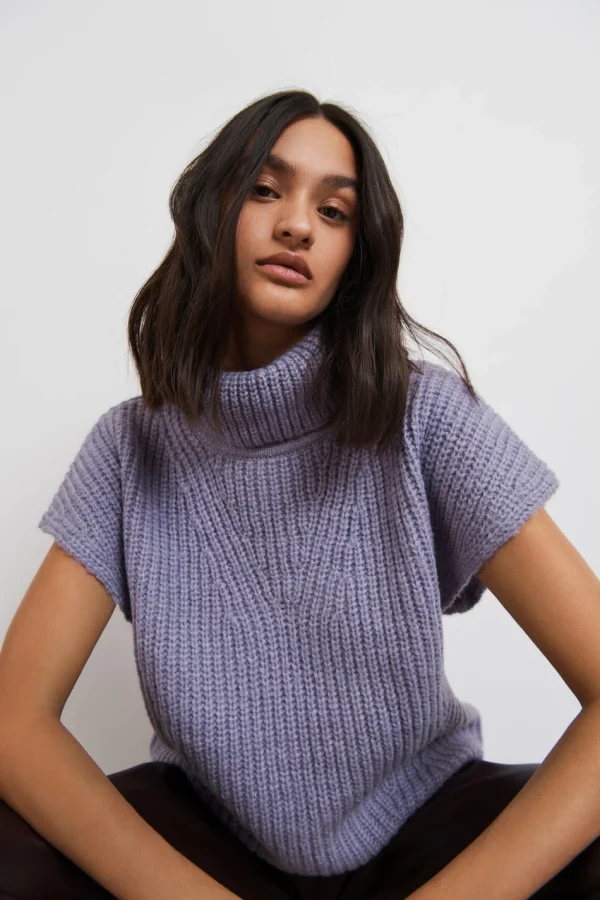 excellent qulity Gina Tricot Mari Knitted Vest Heirloom Lilac 3