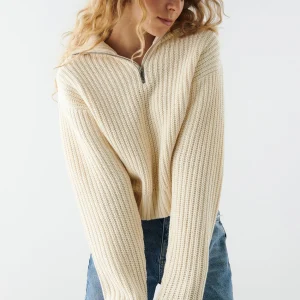 Gina Tricot Lizzie Knitted Sweater Ecru Retour Gratuit 6