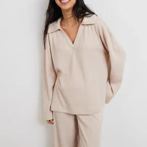 mode Gina Tricot Nina Lounge Sweater Beige Melange 6