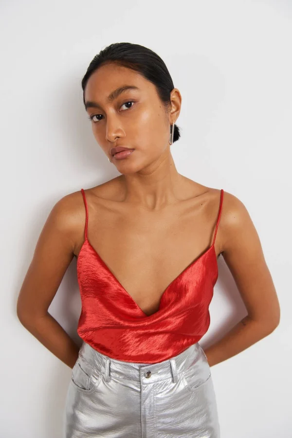 Gina Tricot Rakel Singlet Mars Red Paiement sécurisé 3