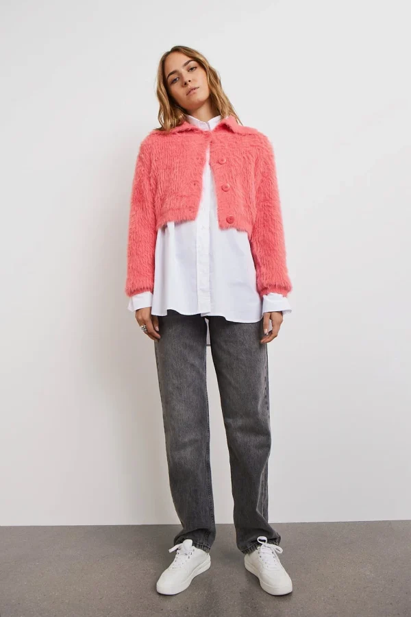 Retour gratuit en magasin. Gina Tricot Mona Knitted Cardigan Peach Blossom 3