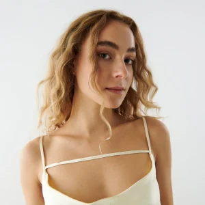 Gina Tricot Amelie Cowlneck Singlet Lemon qualité supérieure 6