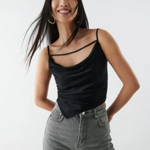 Gina Tricot Amelie Cowlneck Singlet Black soldes 6