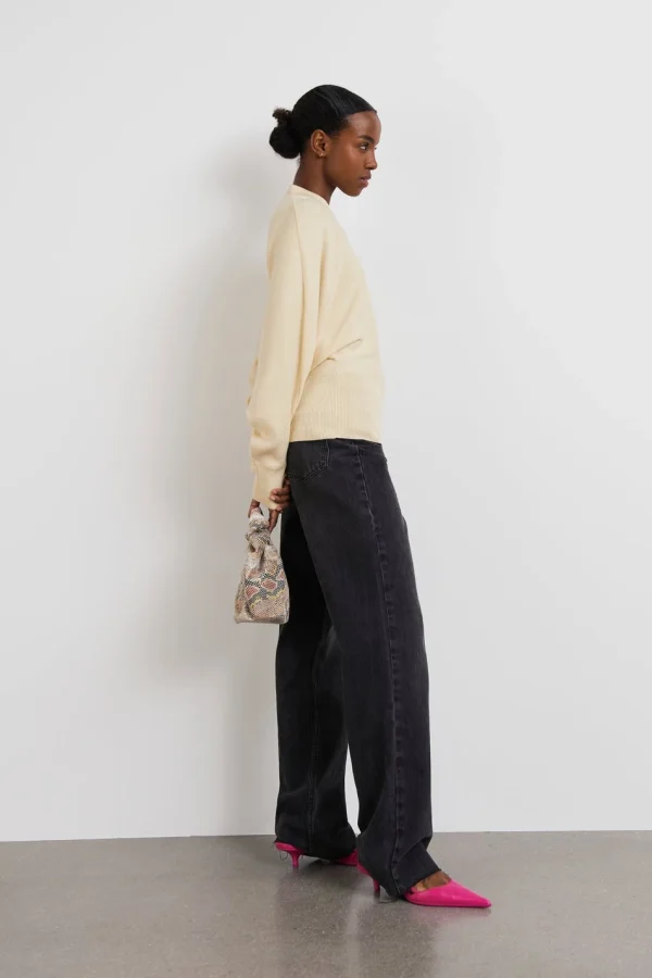 Gina Tricot Bettan Knitted Sweater Cloud Cream économies garanties 3