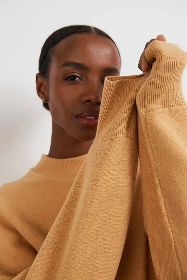 Gina Tricot Bettan Knitted Sweater Sand exclusivement disponibles 3