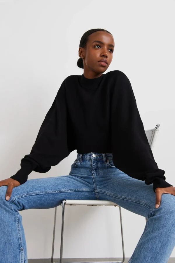Gina Tricot Bettan Knitted Sweater Black magasins pour 1