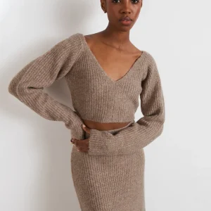 solde en ligne Gina Tricot Claudia Knitted Top Brown 6