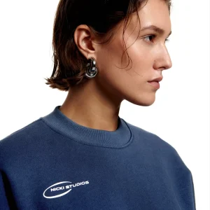 fashioniable Gina Tricot Nicki Sweatshirt Mood Indigo 6