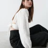 exclusivement disponibles Gina Tricot Frida Cropped Top Offwhite 10