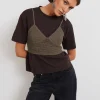 ﻿soldes Gina Tricot Crochet Top Walnut 8