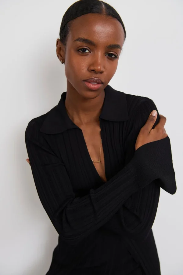 belle Gina Tricot Rita Knitted Cardigan Black 3
