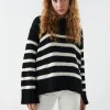 acheter Gina Tricot Alba Knitted Sweater Black/white 10