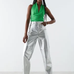 Gina Tricot Vendela Top Green ﻿soldes 6