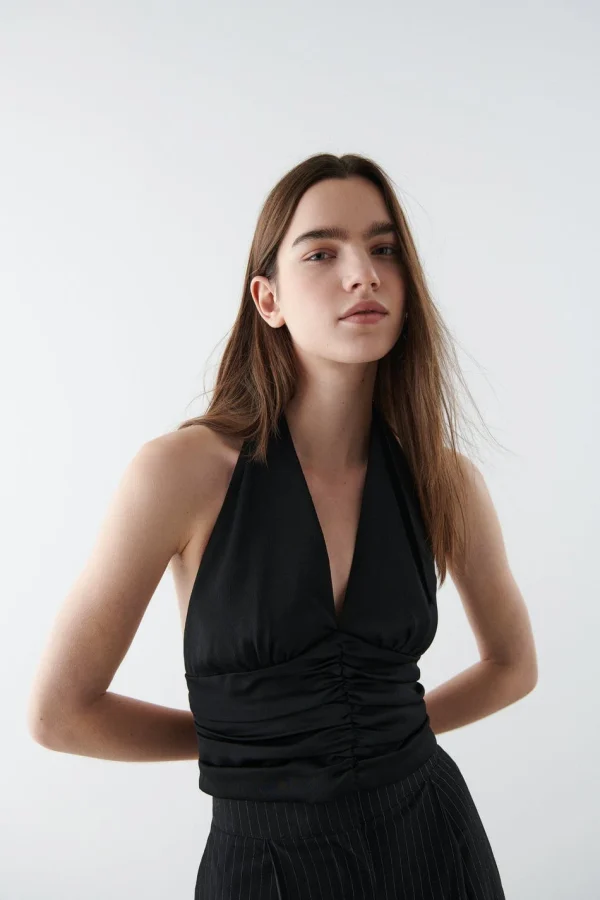 Nouvelle tendance Gina Tricot Vendela Top Black 1
