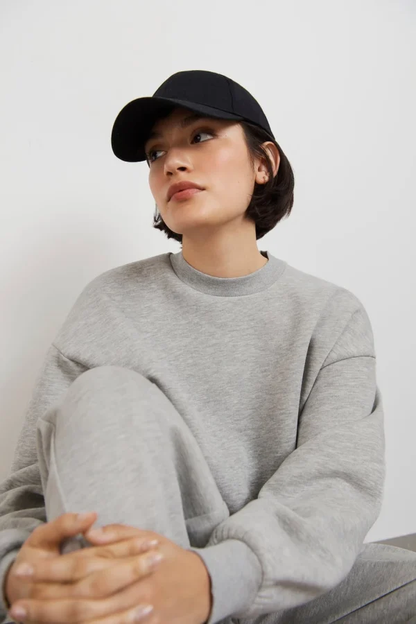 à prix d'occasion Gina Tricot Basic Long Sweatshirt Grey Melange 1
