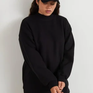 mode Gina Tricot Basic Long Sweatshirt Black 6