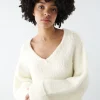 Gina Tricot Sasha Knitted Sweater Warm White en france 10