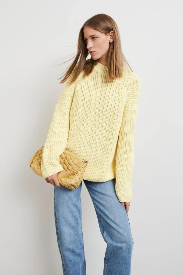 SOLDES TOUT À Gina Tricot Remy Knitted Sweater Double Cream 1