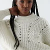 marques pas cher Gina Tricot Agnes Knitted Sweater Warm White 8
