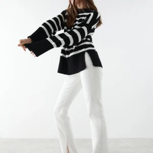 Gina Tricot Ohio Knitted Sweater White/stripe jusqu'à 6