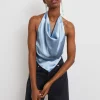 Retour Facile et Gratuit Gina Tricot Stina Top Dusty Blue 8