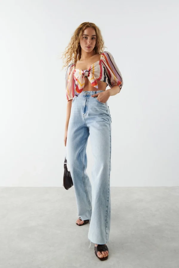 marques pas cher Gina Tricot Silvana Top Mexico Colorful 3