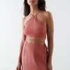 Gina Tricot Sara Top Dusty Ceder Pas Cher soldes France 10